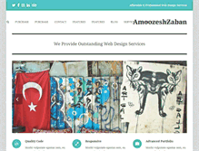 Tablet Screenshot of amoozeshzaban.com